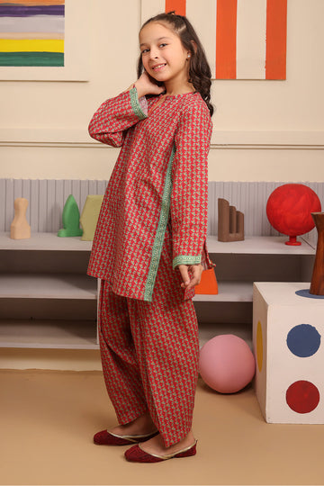 Zellbury Girls | 2 Piece Khaddar | Kurta Trouser - 2787 - Libasekhas