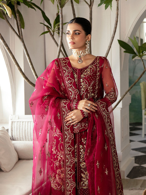 Gulaal | Embroidered Chiffon 23 | SAMARA GL-LP-V2-16 - House Of Anaya