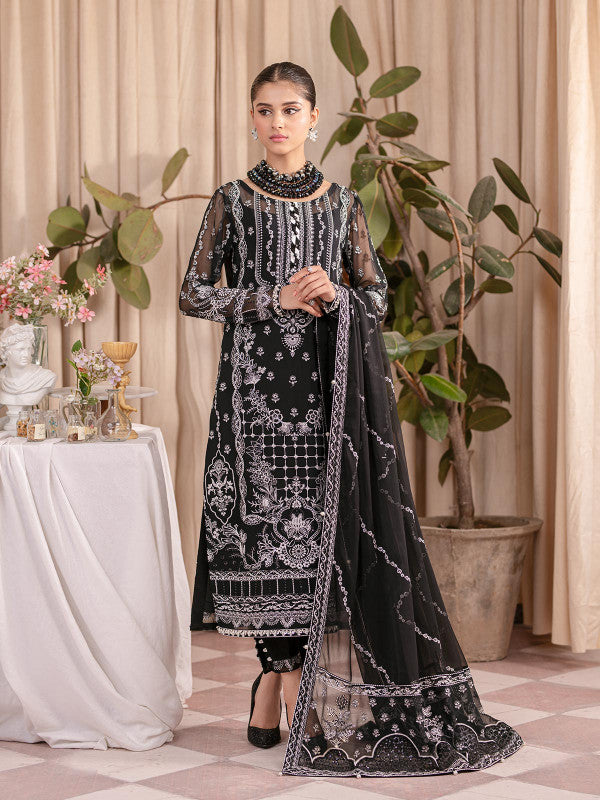Gulaal | Embroidered Chiffon 23 | MAHJABEEN UC-01 - House Of Anaya