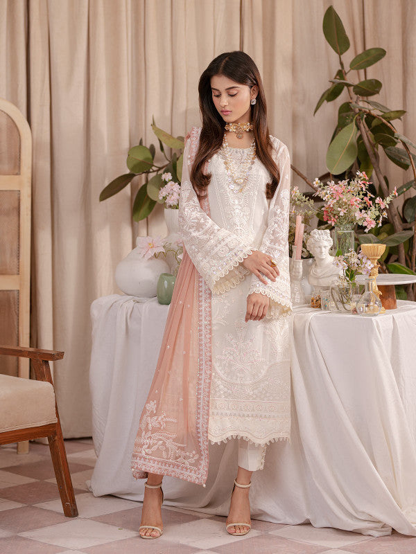 Gulaal | Embroidered Chiffon 23 | MEESHA UC-02 - House Of Anaya