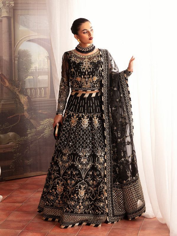 Gulaal | Embroidered Chiffon 23 | STELLA GL-LP-V2-13 - House Of Anaya