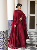 Gulaal | Embroidered Chiffon 23 | GARNET - (GL-EP23V1-09) - House Of Anaya