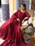 Gulaal | Embroidered Chiffon 23 | GARNET - (GL-EP23V1-09) - House Of Anaya