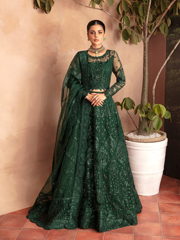 Gulaal | Embroidered Chiffon 23 | AURORA GL-LP-V2-18 - House Of Anaya