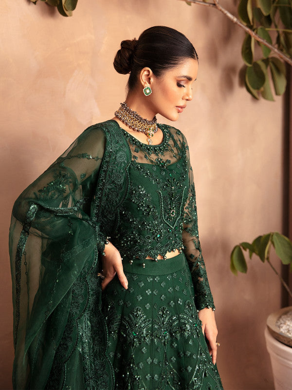 Gulaal | Embroidered Chiffon 23 | AURORA GL-LP-V2-18 - House Of Anaya