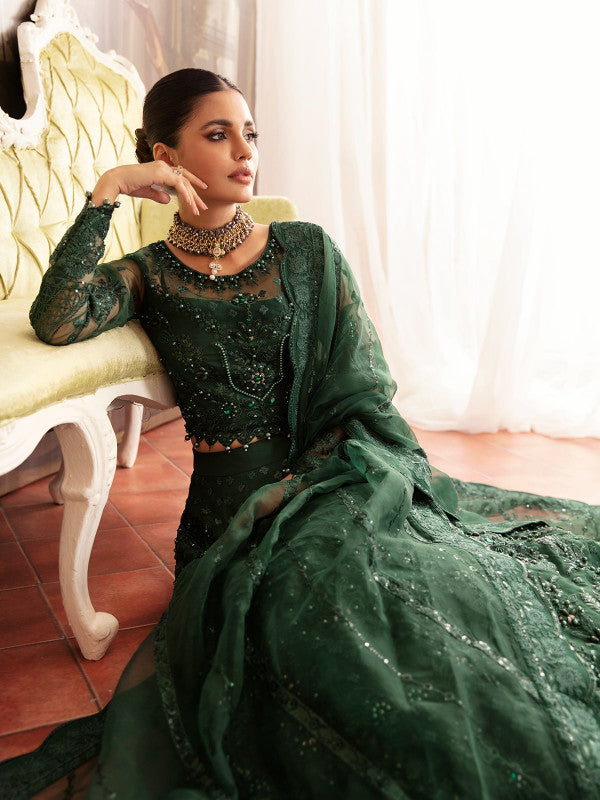 Gulaal | Embroidered Chiffon 23 | AURORA GL-LP-V2-18 - House Of Anaya