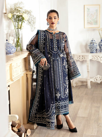 Gulaal | Embroidered Chiffon 23 | SABELA GL-LP-V2-15 - House Of Anaya