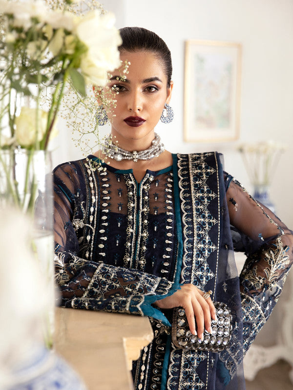 Gulaal | Embroidered Chiffon 23 | SABELA GL-LP-V2-15 - House Of Anaya