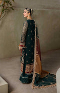 Zarin by Eleshia Embroidered Chiffon 3Pc Suit - GUL RANG - House Of Anaya