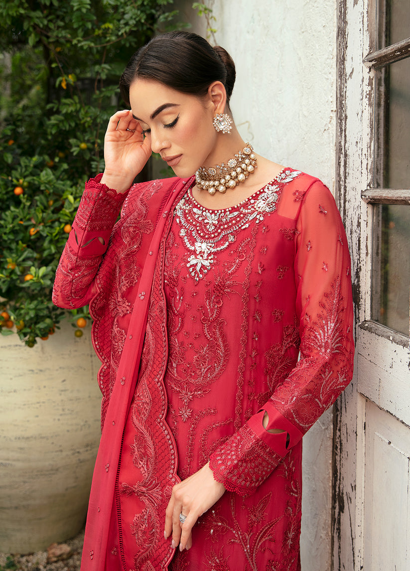 Gulaal | Embroidered Chiffon Eid Collection | ULMARIA - House Of Anaya