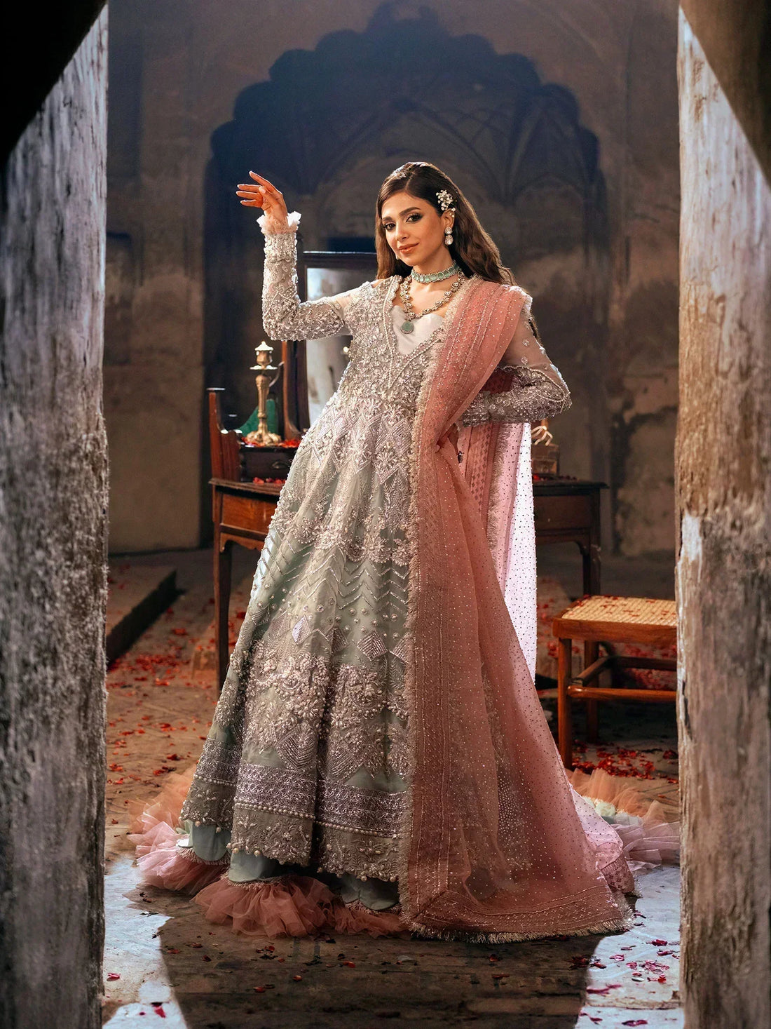 Maryam Hussain | Gulaab Wedding Formals 24 | Roshan - House of Zarish