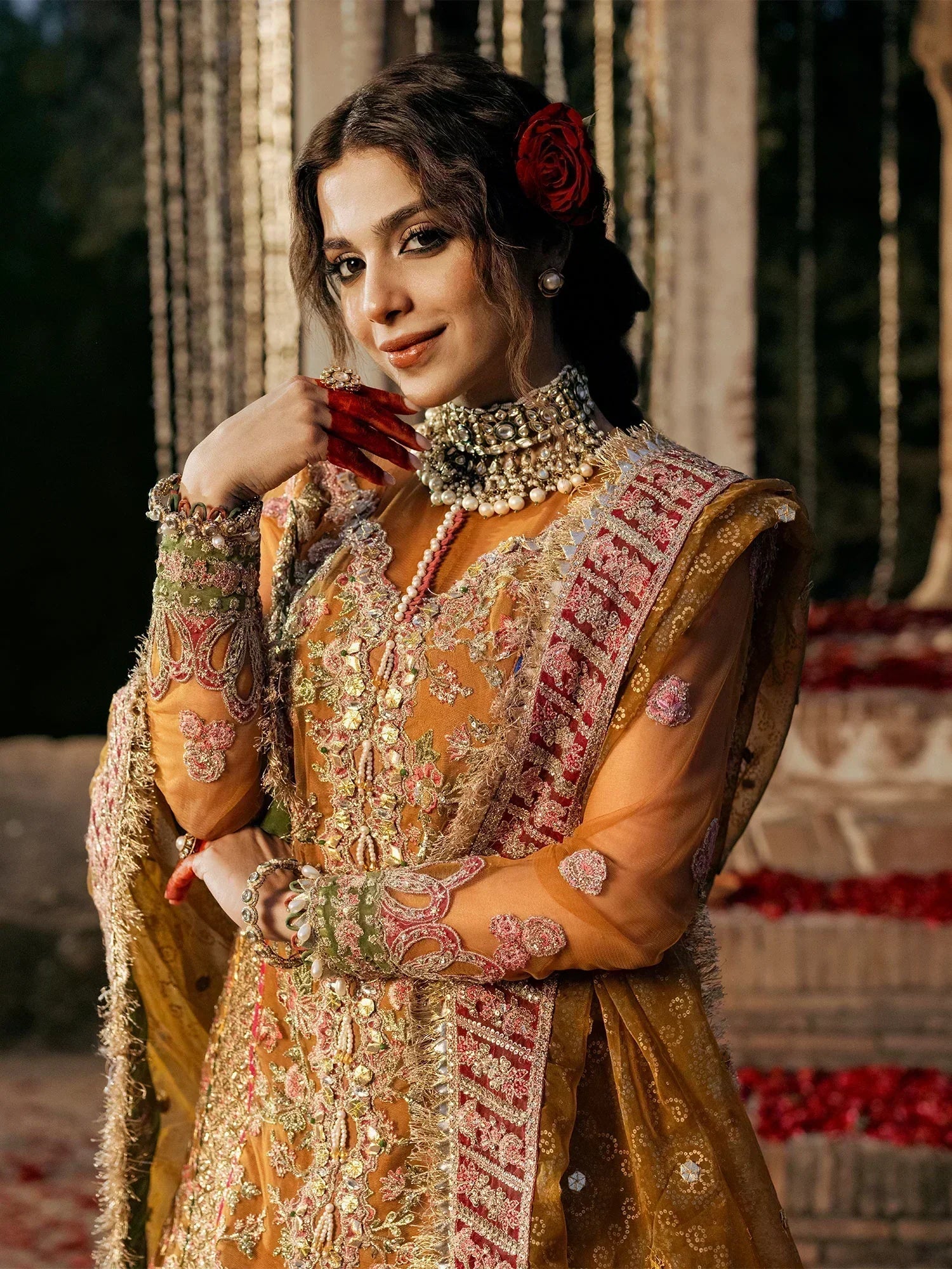 Maryam Hussain | Gulaab Wedding Formals 24 | Sandli - House of Zarish