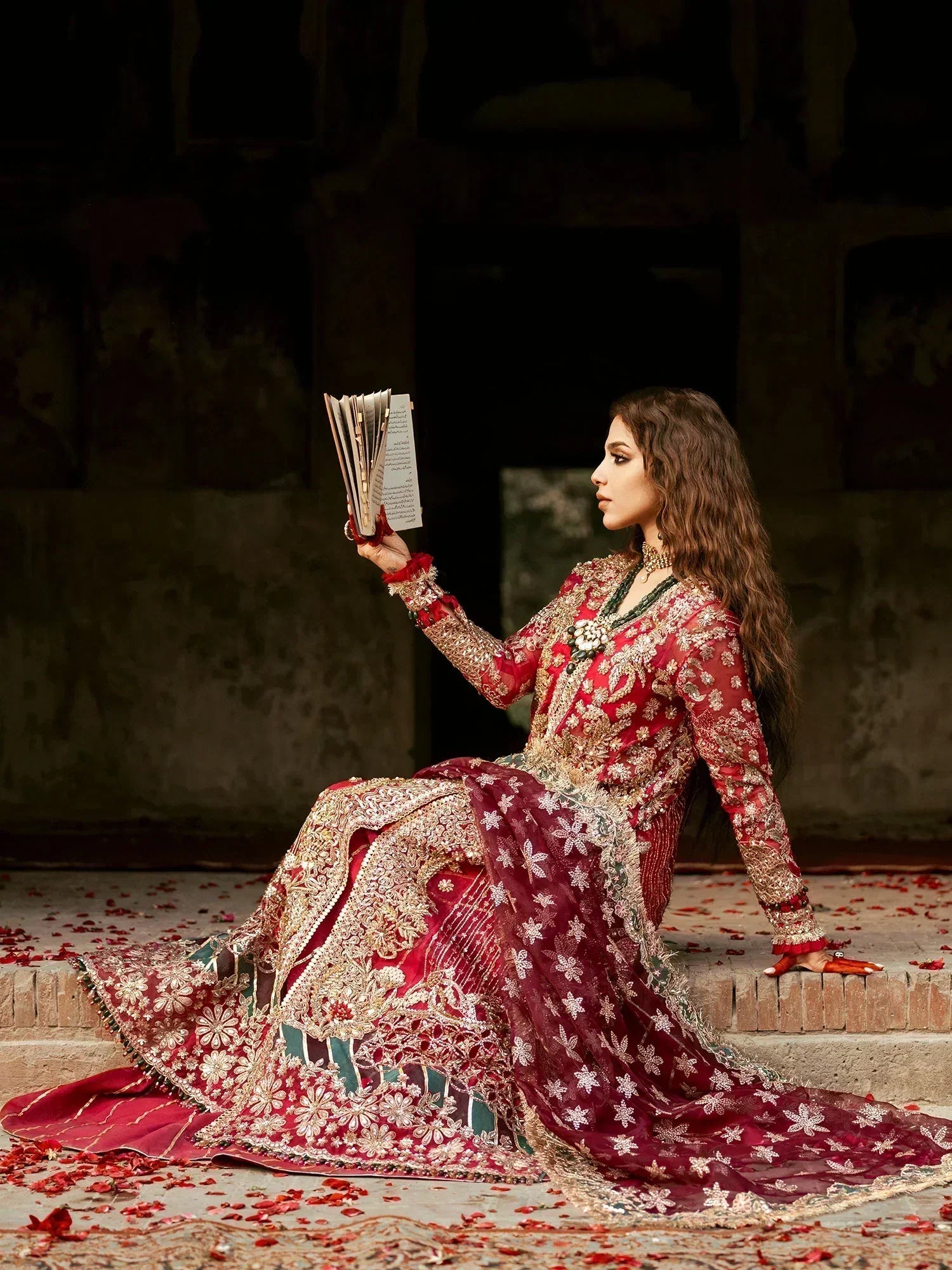 Maryam Hussain | Gulaab Wedding Formals 24 | Ishq - House of Zarish