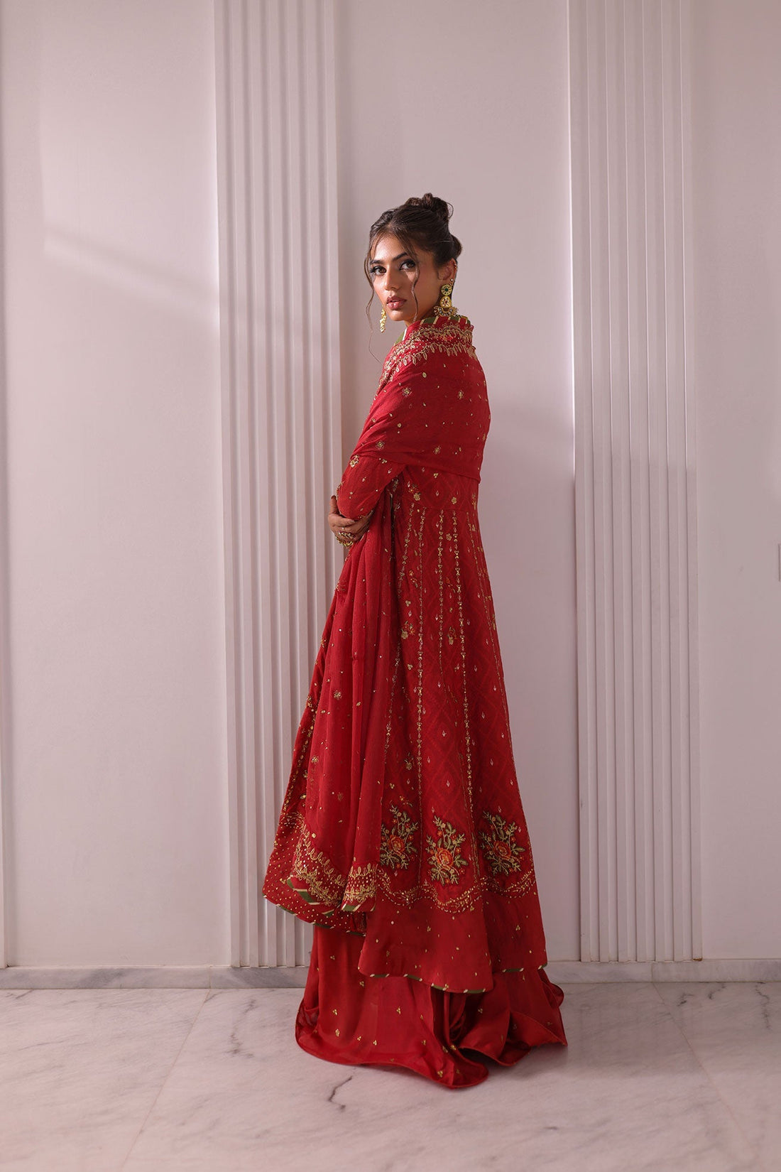 Dhanak | DHANAK COUTURE | Maysha:  SS24HF-3017 RUST 3Pcs