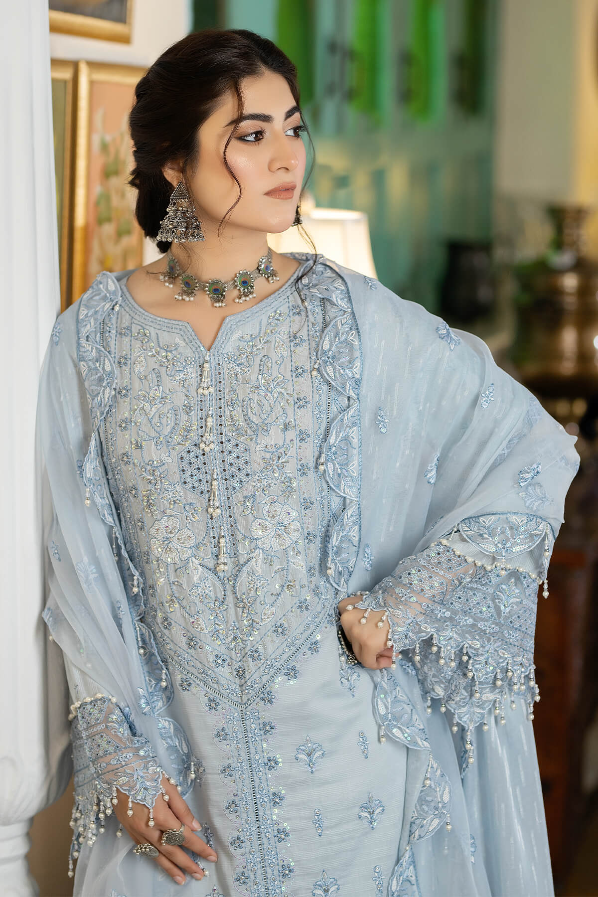 Raeesa Premium | Kimora Lawn Collection | Kimora | HL-11 Koyel - House Of Anaya