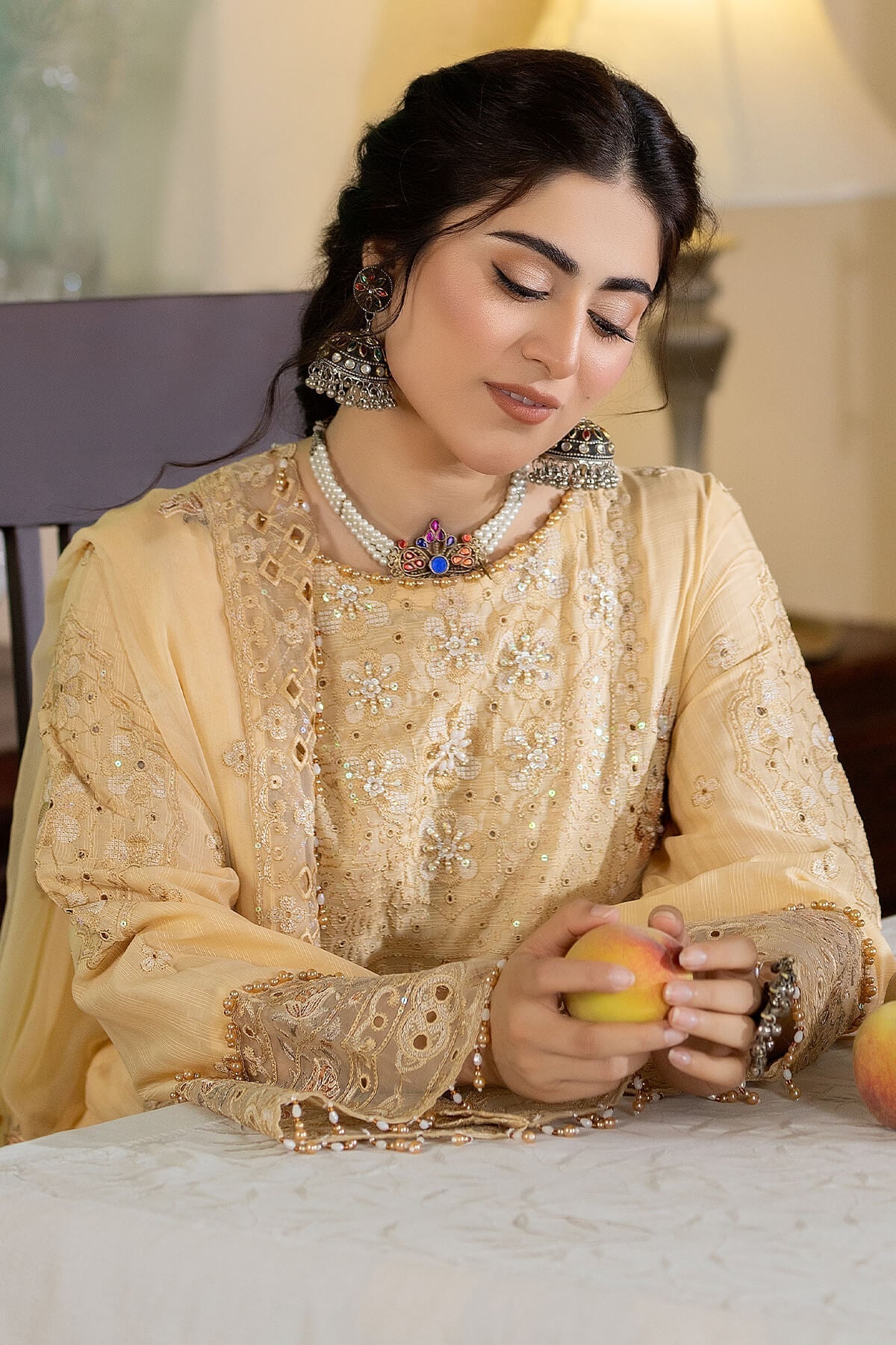 Raeesa Premium | Kimora Lawn Collection | Kimora | HL-13 Zainab - House Of Anaya