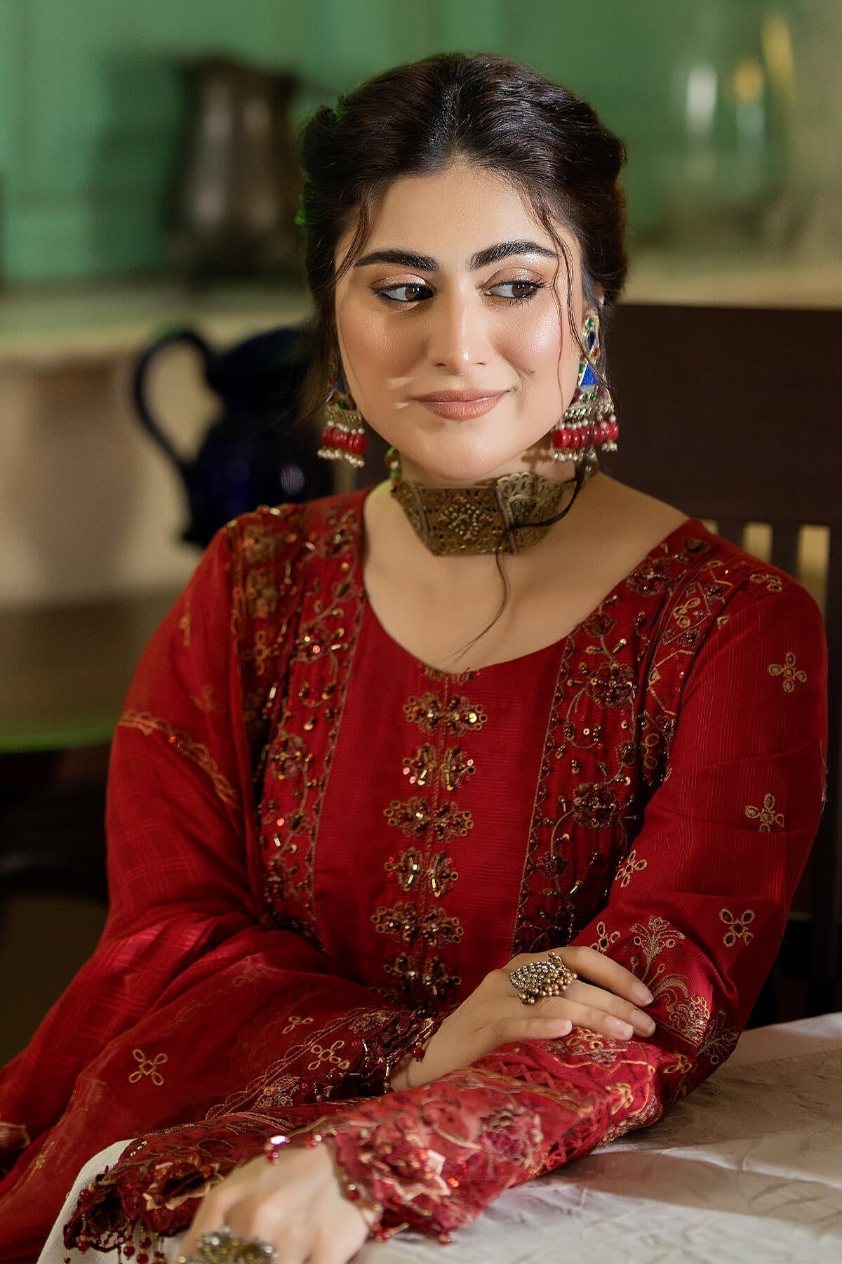 Raeesa Premium | Kimora Lawn Collection | Kimora | HL-14 Nora - House Of Anaya