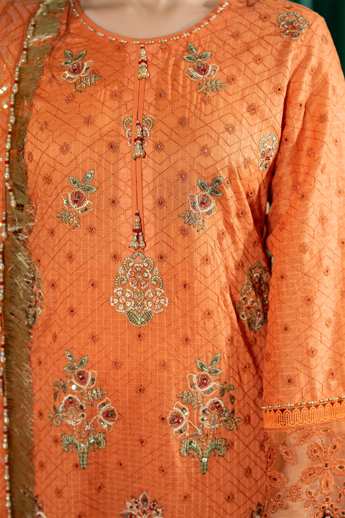 Raeesa Premium | Kimora Lawn Collection | Kimora | HL-16 Zuha - House Of Anaya