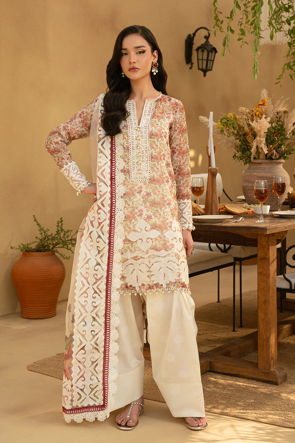 Saira Rizwan | Luxury Lawn 25 | MAYA-SRL25-06 - House Of Anaya