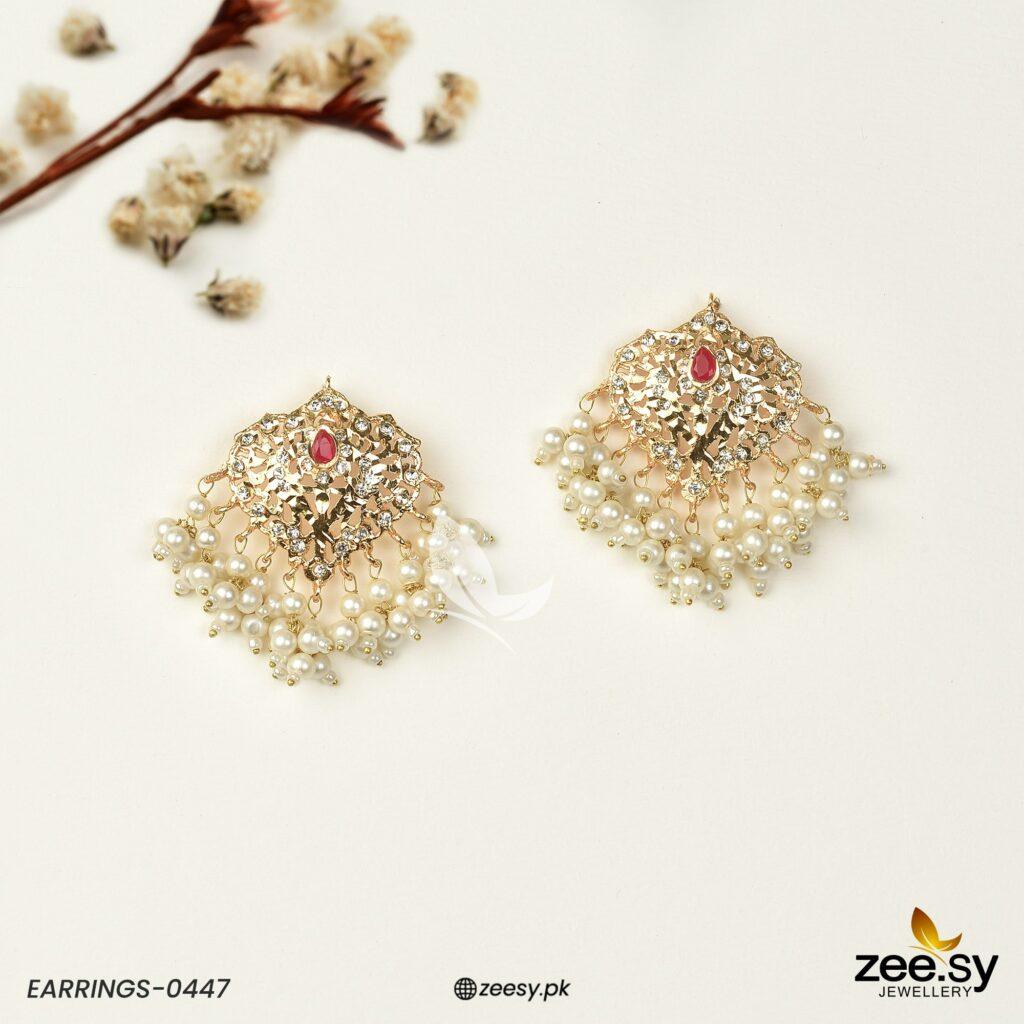 Hyderabadi Earrings-0447 - House Of Zarish