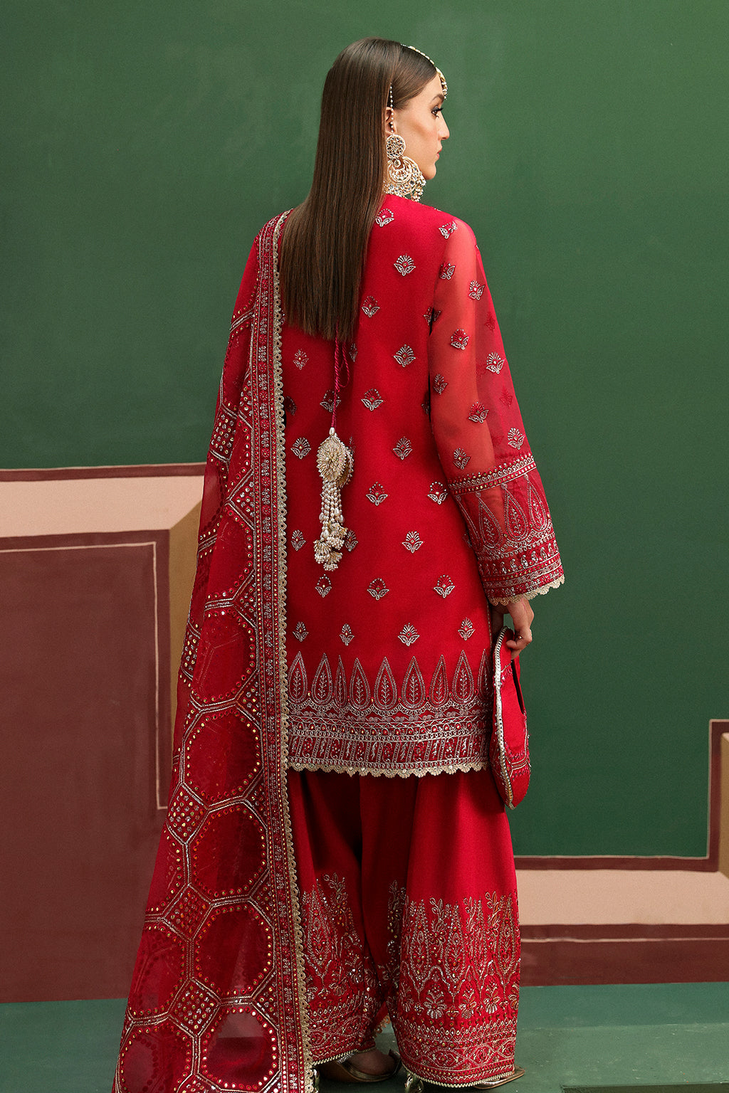 Afrozeh Shehnai Wedding Formal 3Pc Suit AFS-24-04 Hoor