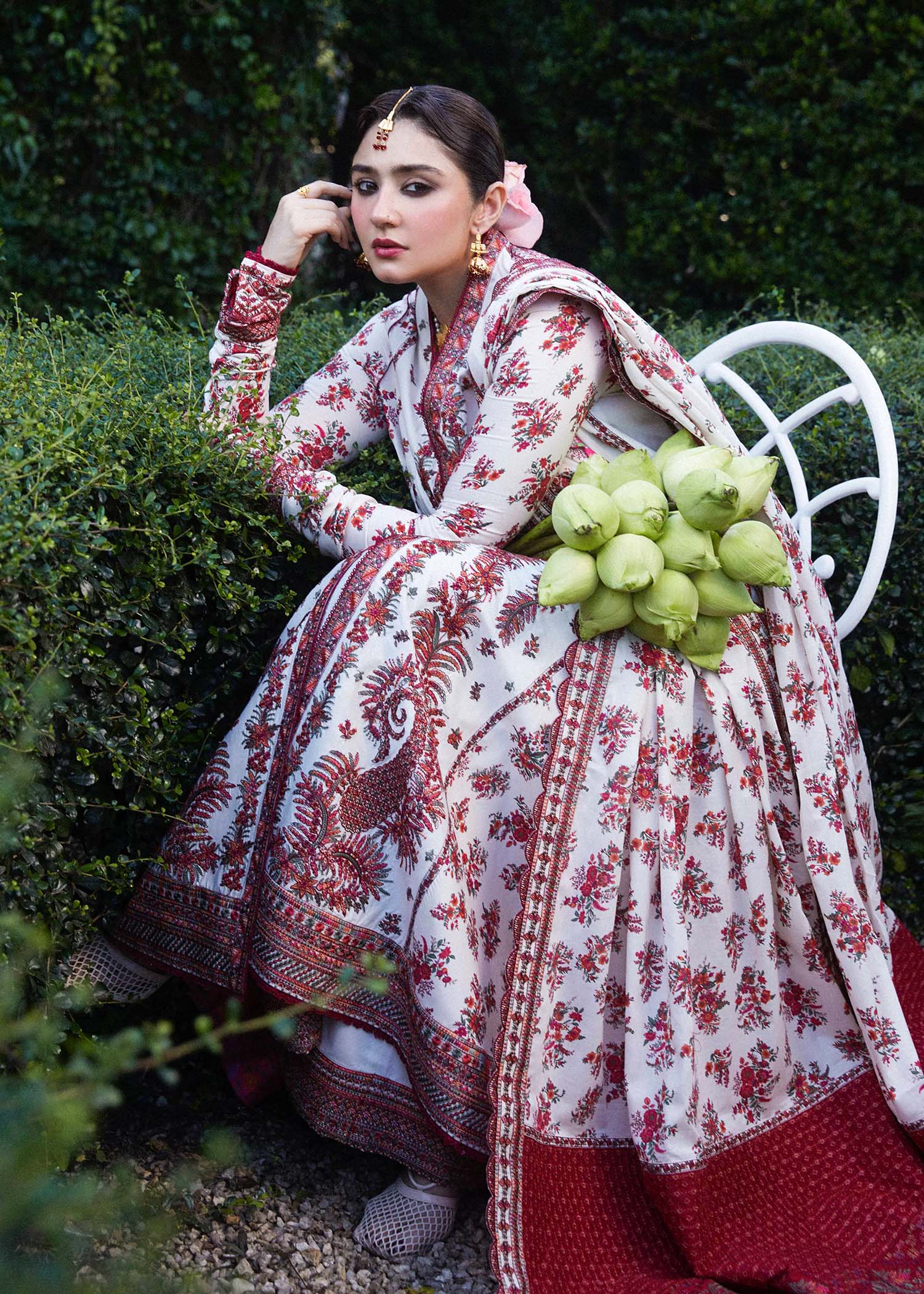 Hussain Rehar | Zaiba-Eid Lawn Collection24 | Safaid - House Of Anaya