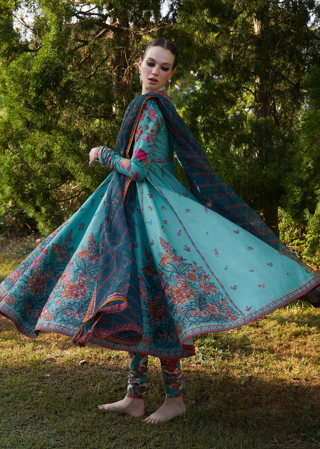 Hussain Rehar | Zaiba-Eid Lawn Collection24 | Jheel - House Of Anaya