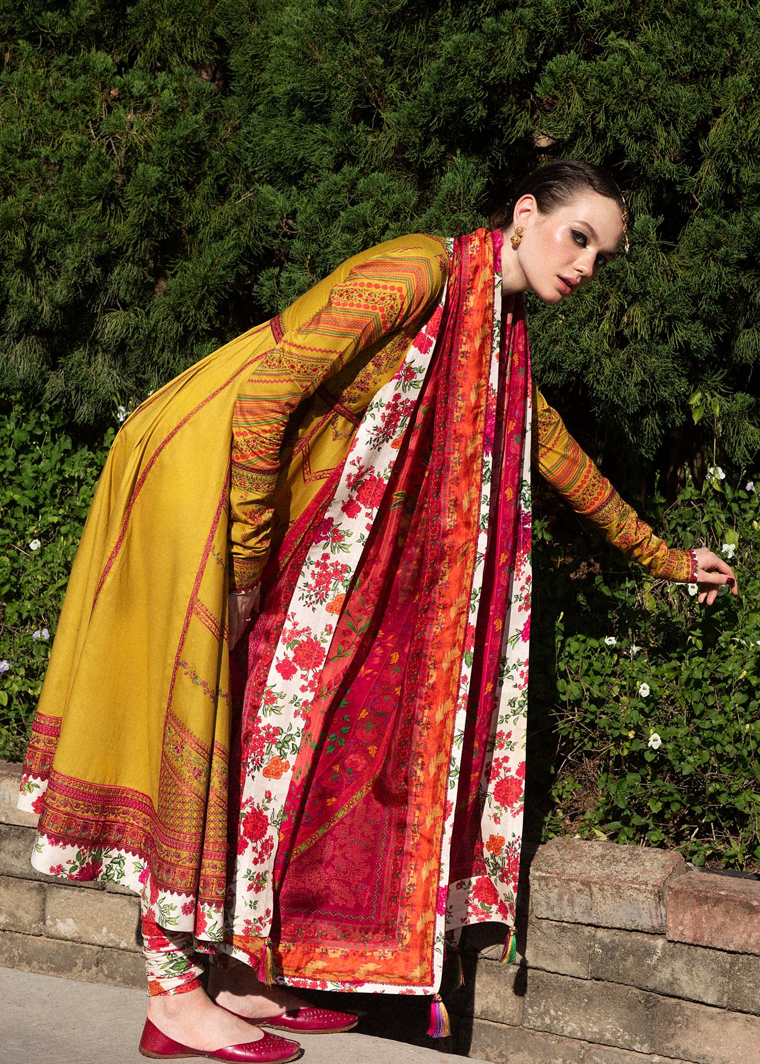 Hussain Rehar | Zaiba-Eid Lawn Collection24 | Sunehri - House Of Anaya