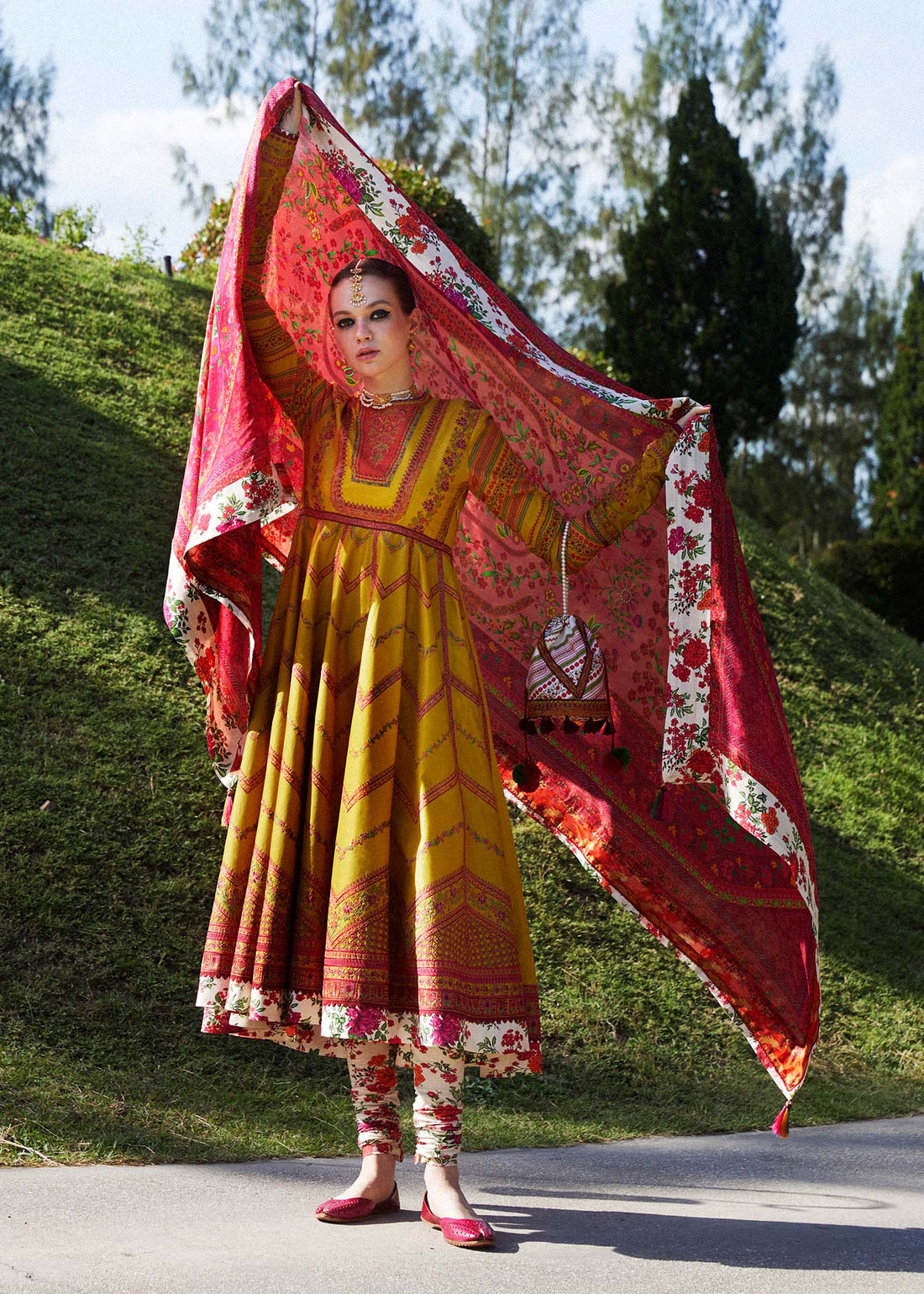 Hussain Rehar | Zaiba-Eid Lawn Collection24 | Sunehri - House Of Anaya