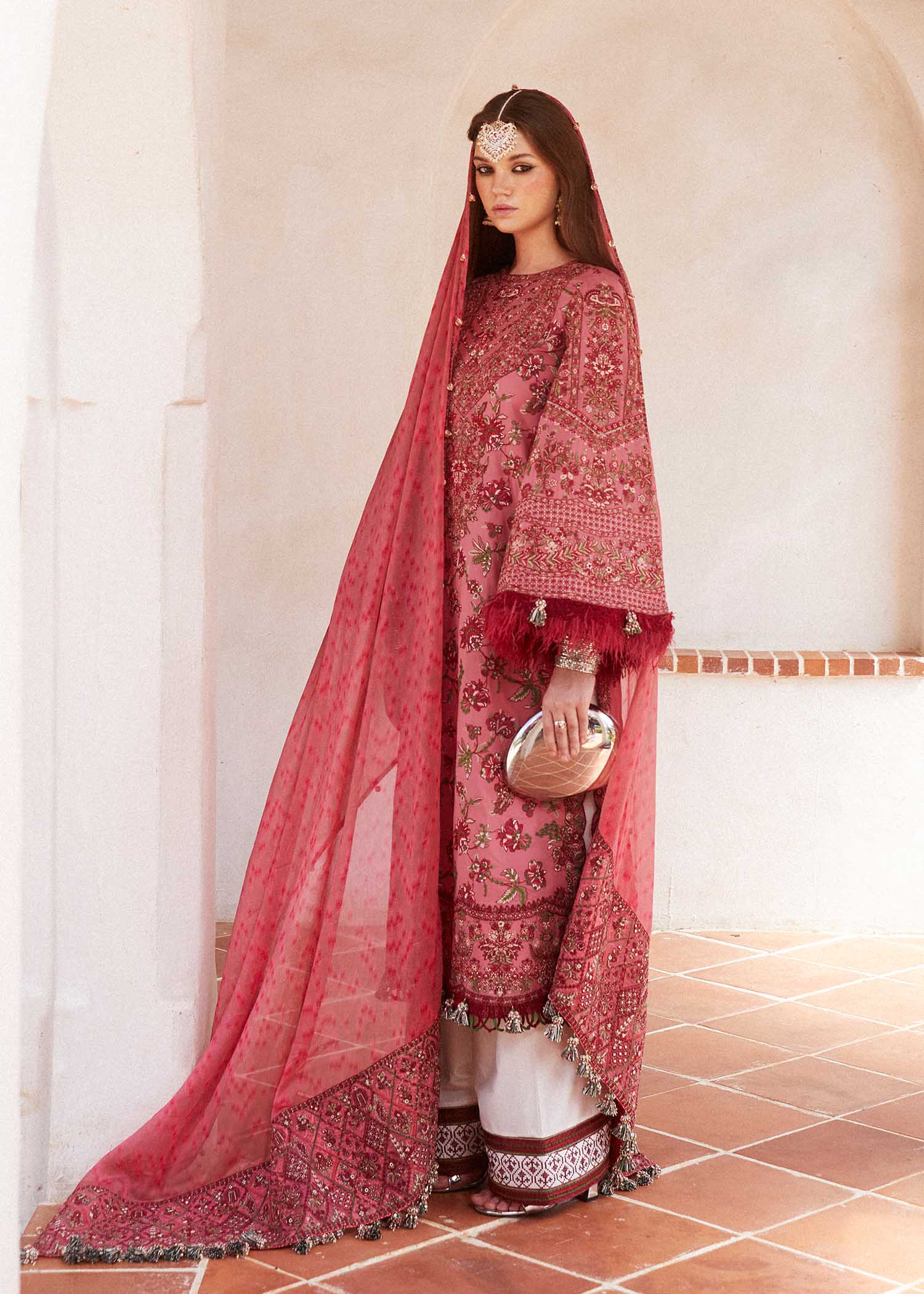 Hussain Rehar | Eid Luxury Lawn SS/24 | Layla - House Of Anaya