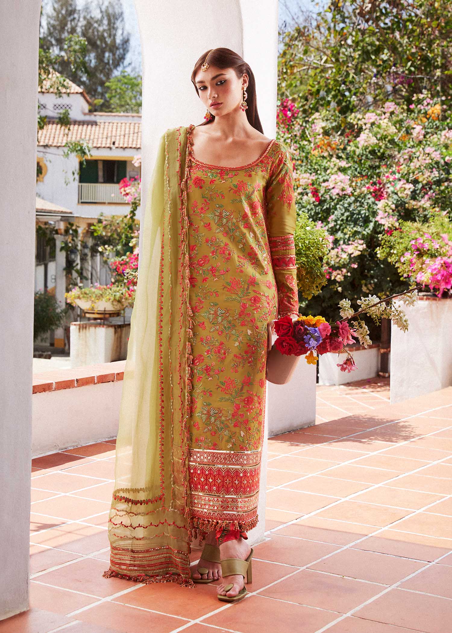Hussain Rehar | Eid Luxury Lawn SS/24 | Sorbet - House Of Anaya