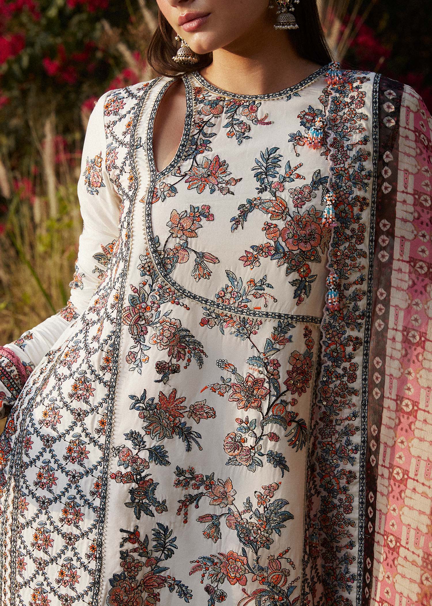 Hussain Rehar | Eid Luxury Lawn SS/24 | Elara - House Of Anaya