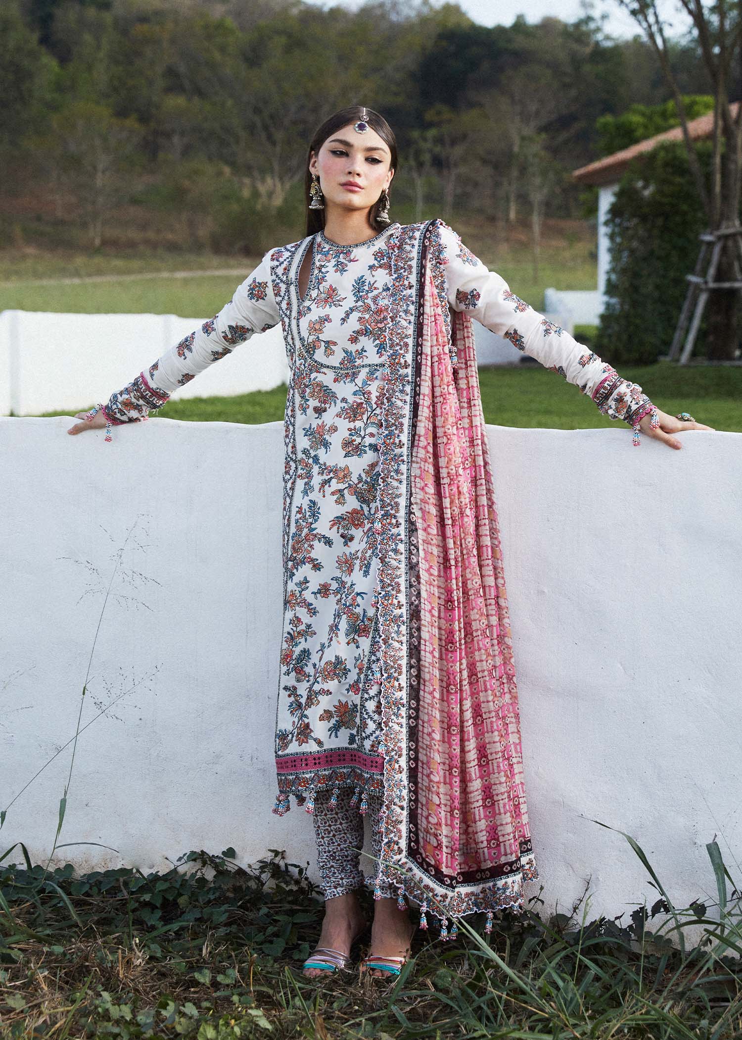Hussain Rehar | Eid Luxury Lawn SS/24 | Elara - House Of Anaya