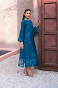 Azure | Embroidered Ensembles 3 Pcs | Hydrangea Hues - House of Zarish
