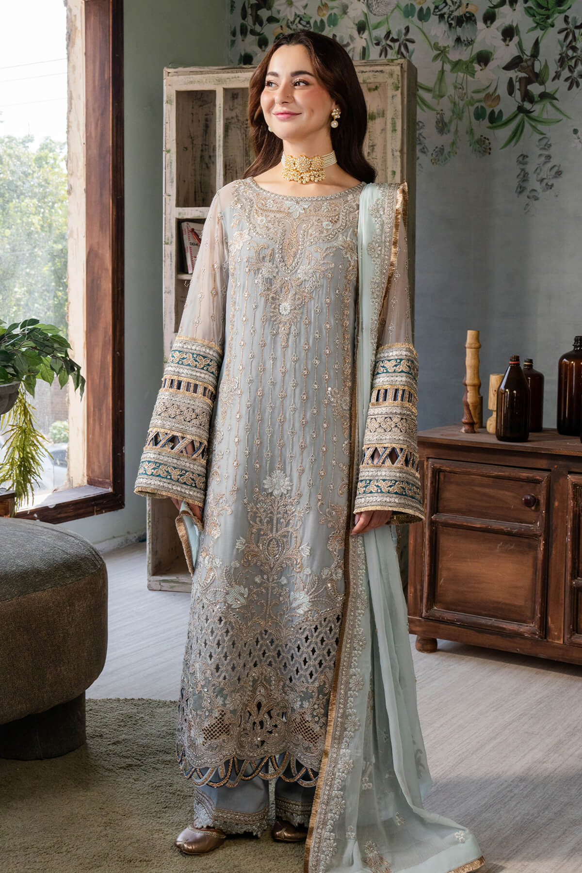 Imrozia Premium | Naina Chiffon | I-190 Rumman - House Of Anaya
