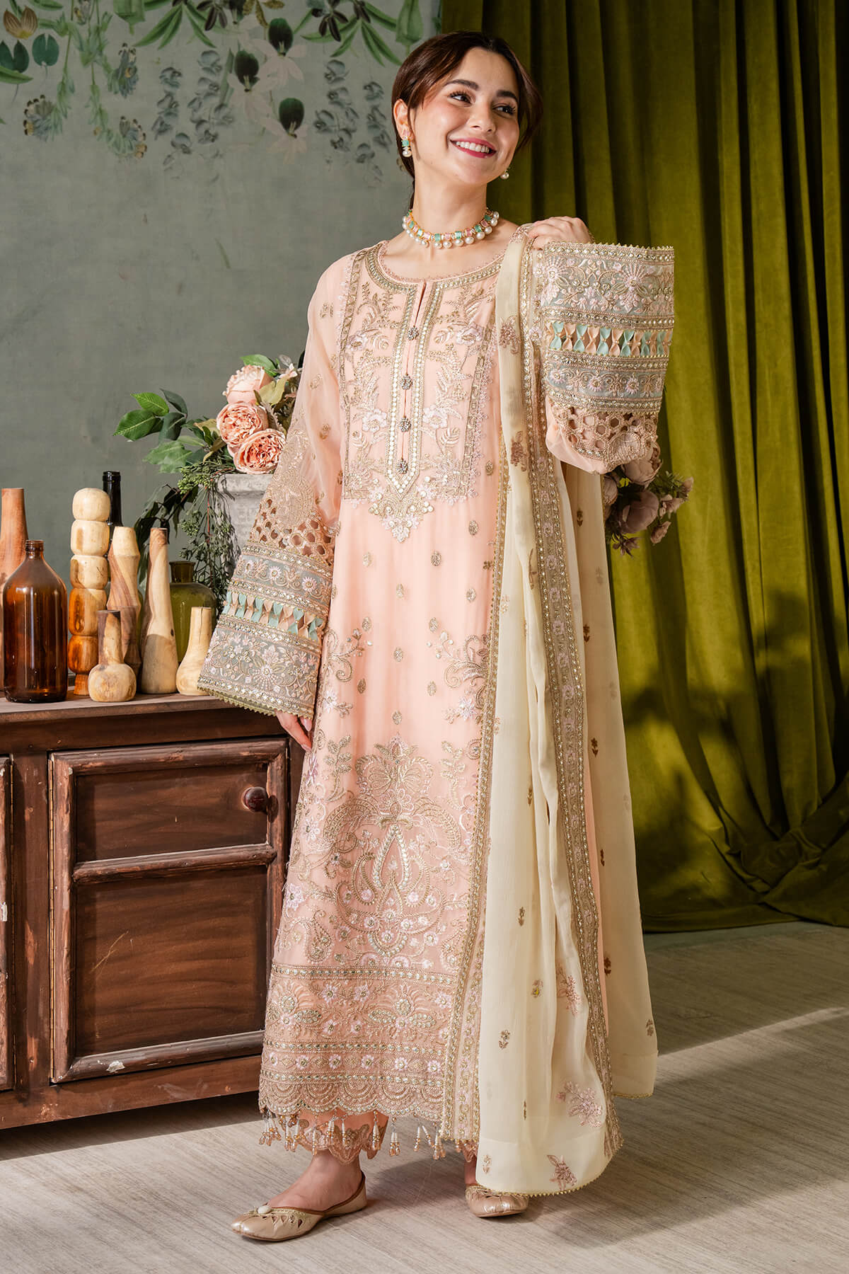 Imrozia Premium | Naina Chiffon | I-193 Kashud - House Of Anaya
