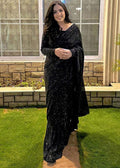 Spark wear - Monochrome saree - House of Zarish
