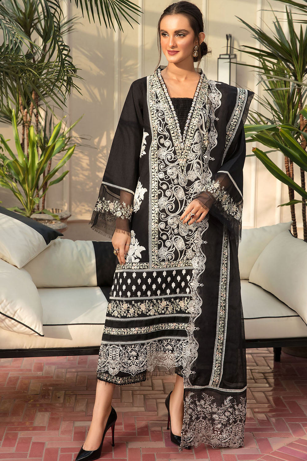 Crimson X Saira Shakira Eid Pret '22 - Summer Nights - TC-168 - Riwayat-e-khas