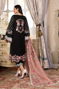 Crimson Luxury Lawn by Saira Shakira - TC-60 - Pleated Perfection - Midnight - Riwayat-e-khas