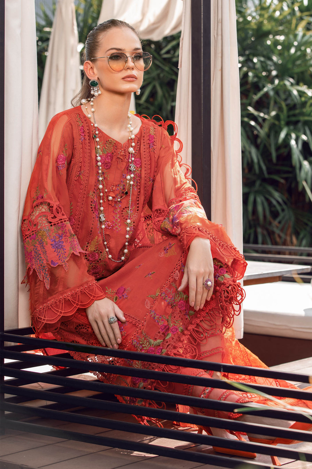 MARIA B EID COLLECTION EL-23-03-Brunt Orange - Riwayat-e-khas
