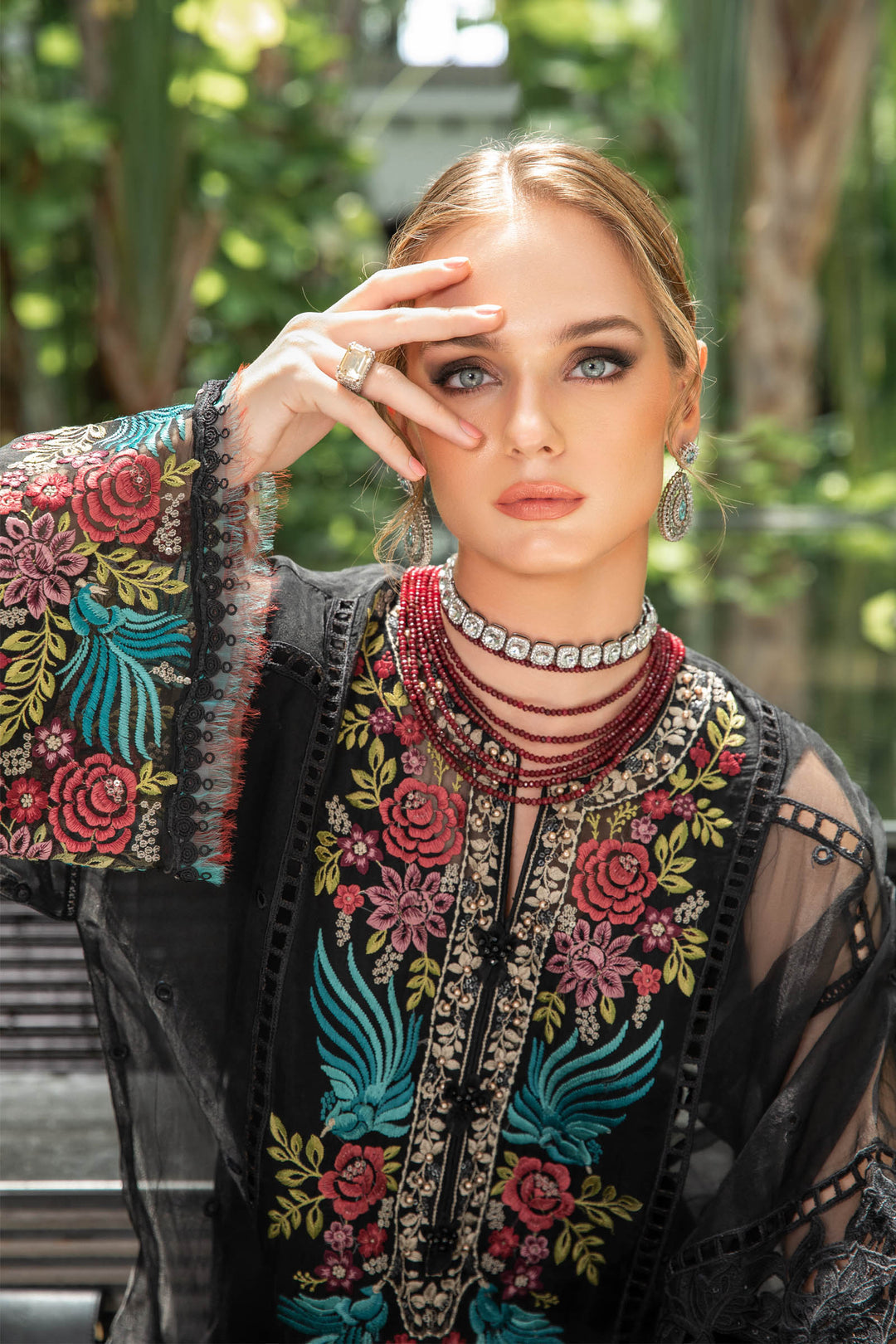 MARIA B EID LAWN COLLECTION EL-23-04-Black - Riwayat-e-khas