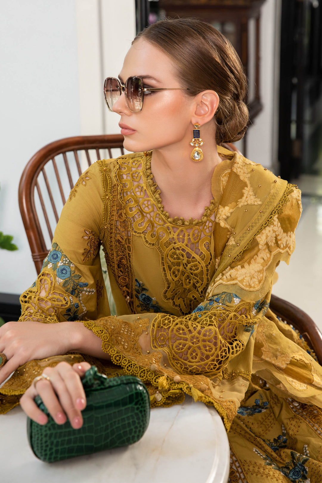 MARIA B EID COLLECTION UNSTITCHED EL-23-06-Mustard - Riwayat-e-khas
