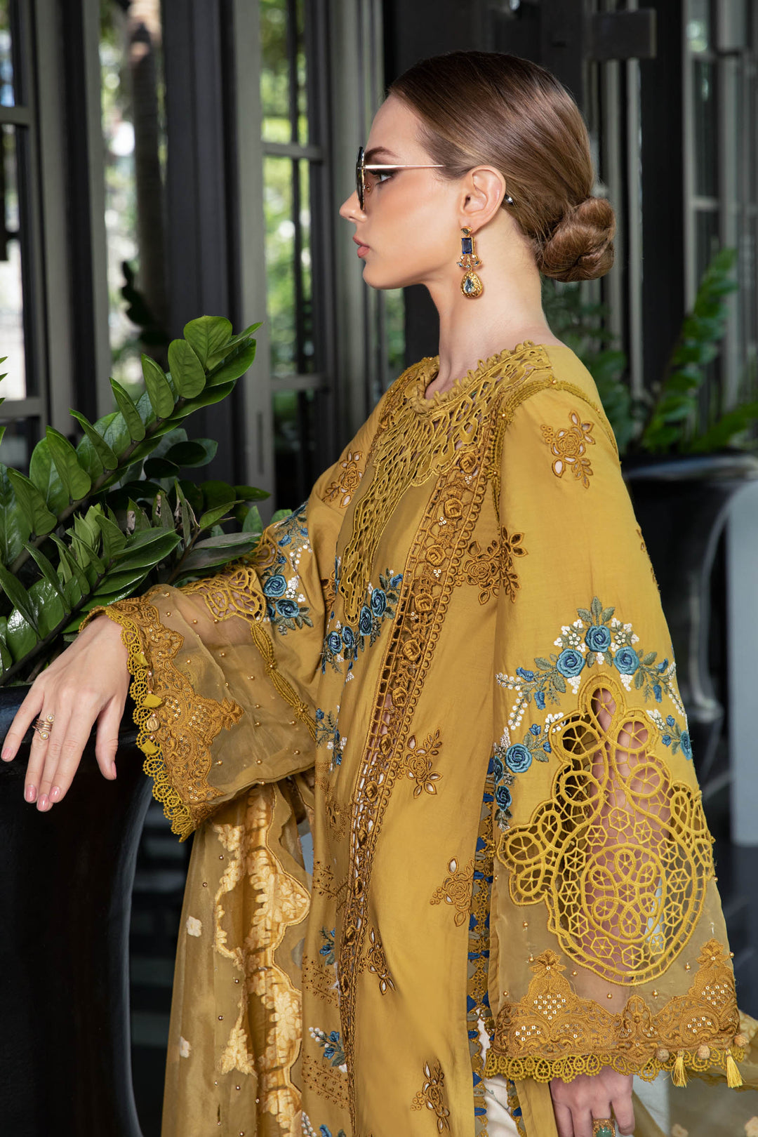 MARIA B EID COLLECTION UNSTITCHED EL-23-06-Mustard - Riwayat-e-khas