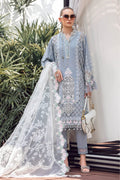 MARIA B EID LAWN COLLECTION EL-23-10-Ice Blue - Riwayat-e-khas