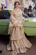 Mohsin Naveed Ranjha – MNR – NOOR JEHAN – ZWU22-12 – Creamy Beige - Riwayat-e-khas