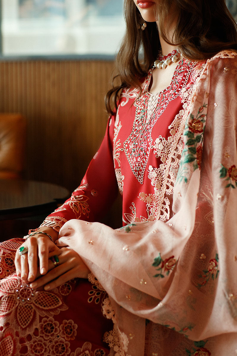 MUSHQ- SCARLET- ASTORIA FESTIVE LAWN '23 - Riwayat-e-khas