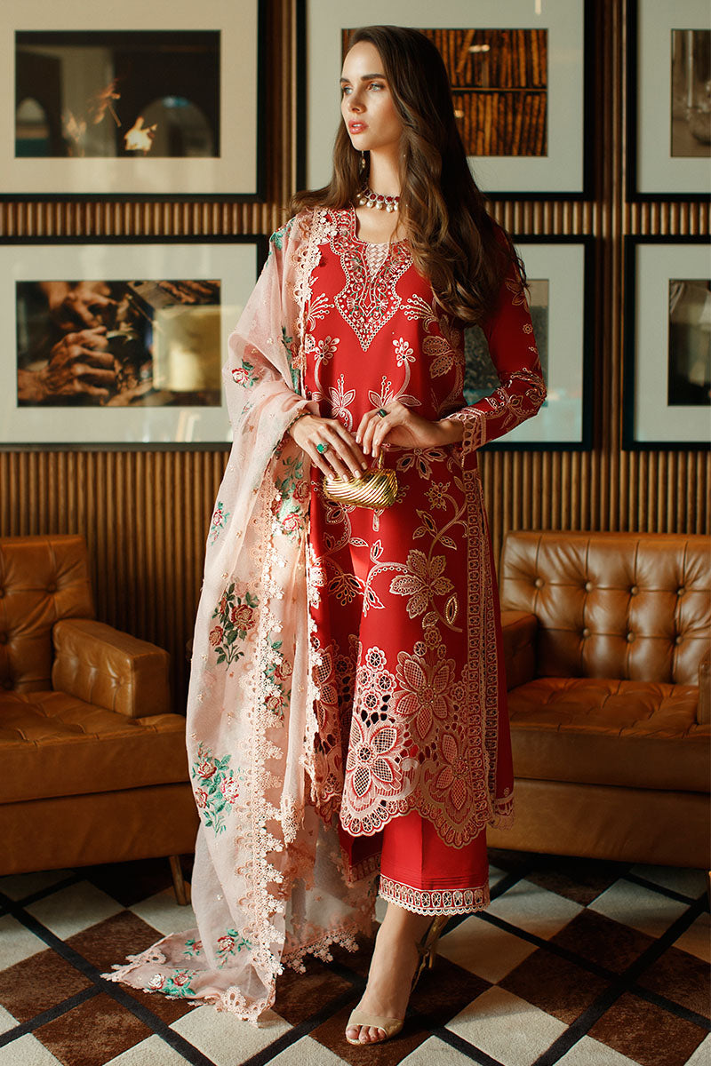 MUSHQ- SCARLET- ASTORIA FESTIVE LAWN '23 - Riwayat-e-khas
