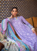 FARAH TALIB AZIZ-ZAT LAVENDER -KESH LAWN'23 - Riwayat-e-khas