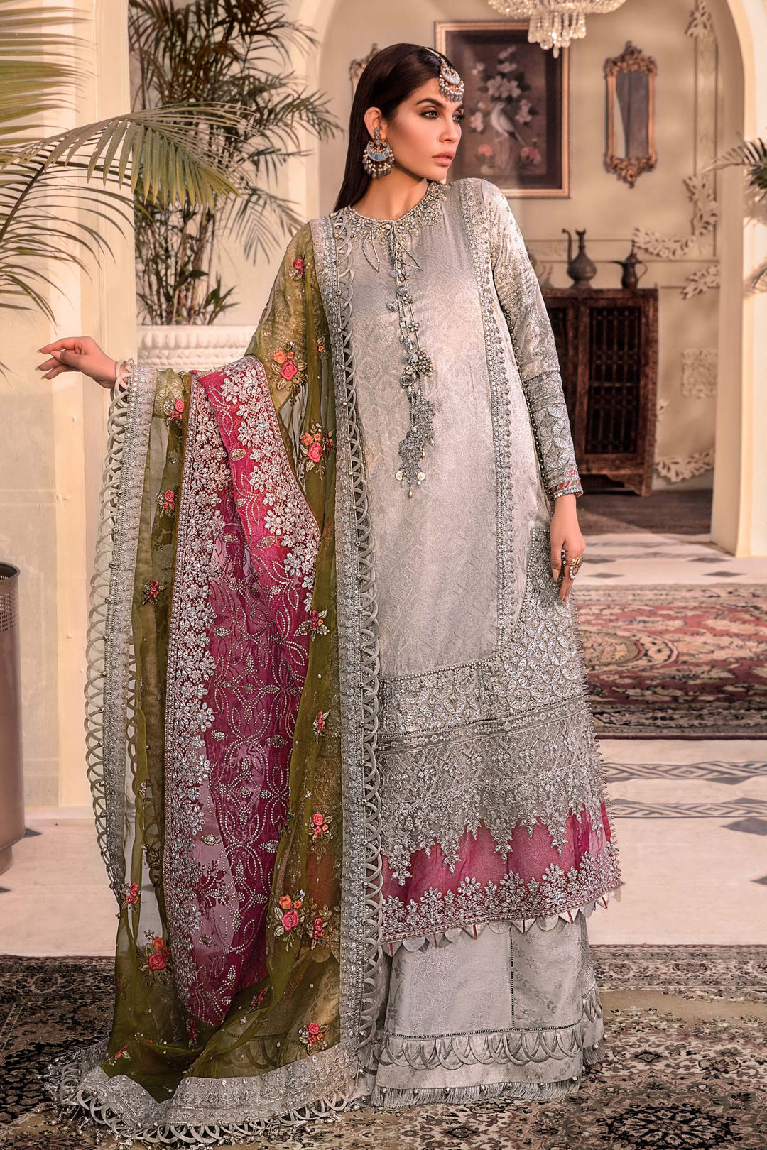 MARIA B Silver BD-2601 MBROIDERED - Riwayat-e-khas