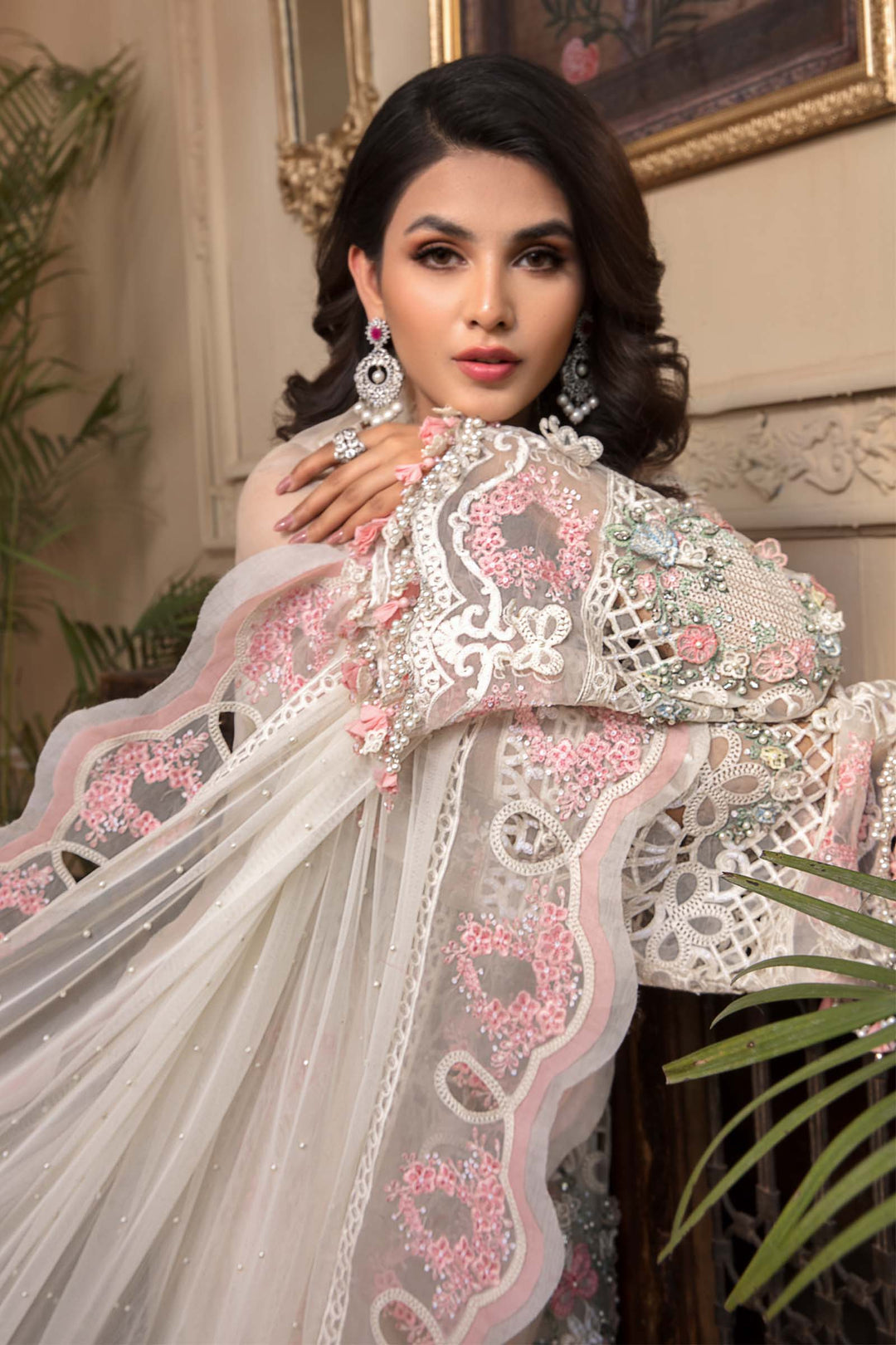 MARIA B Off White BD-2604 MBROIDERED - Riwayat-e-khas